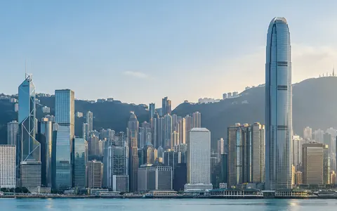 Hong Kong Island skyline across Victoria Harbour