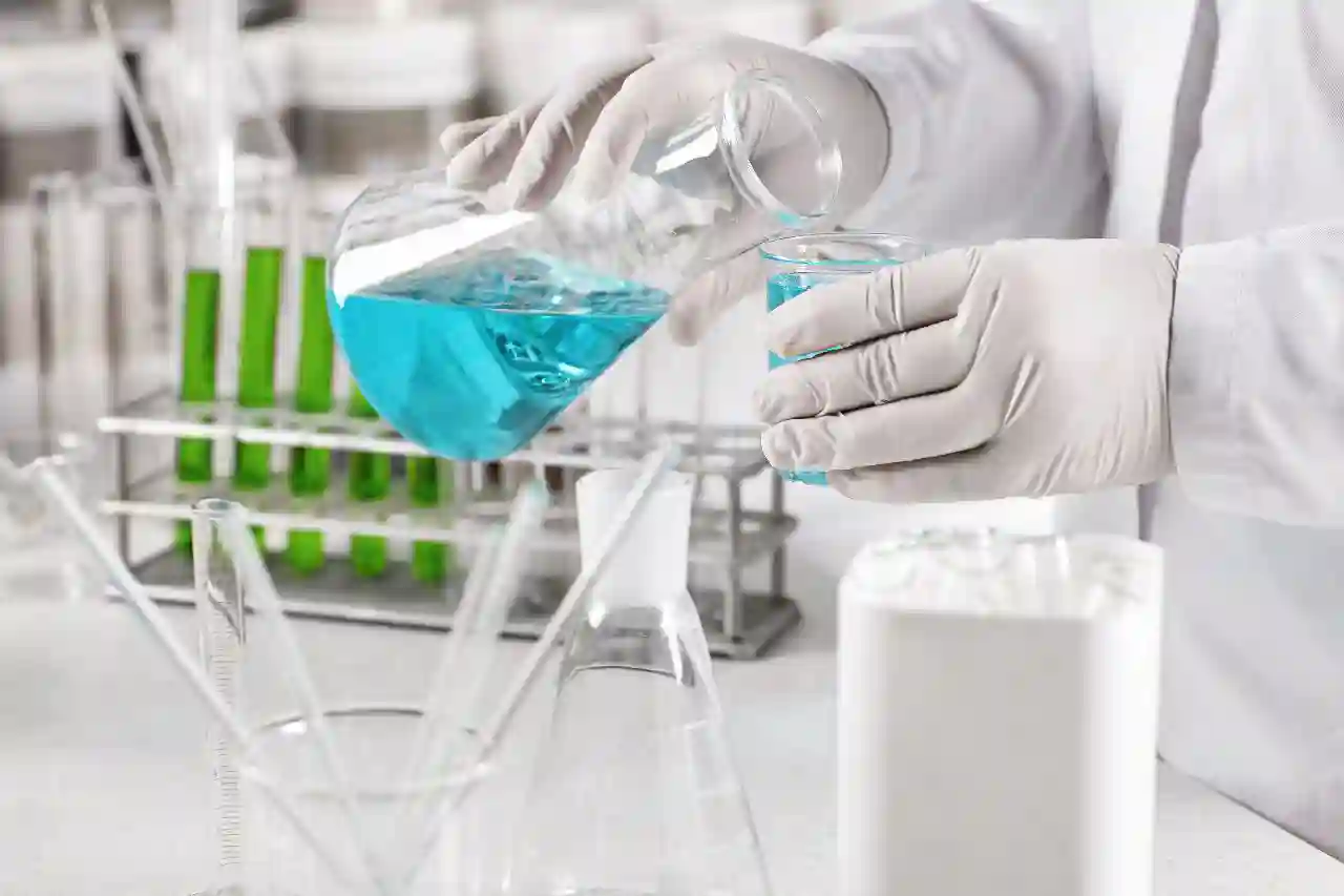 Chemist conducting experiments — Raykem integrity and quality in chemical distribution